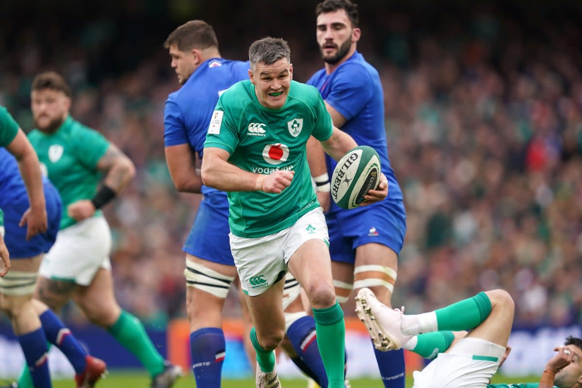 Ireland captain Johnny Sexton kicked seven points against France (Brian Lawless/PA) (PA Wire)