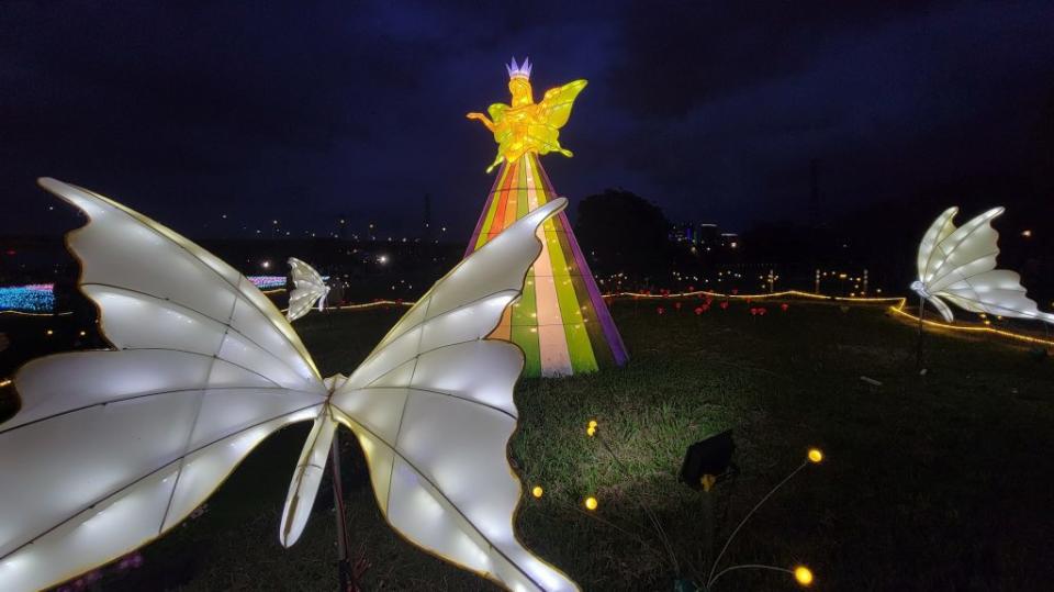 板橋蝴蝶公園「二０二三新北河濱蝶戀季」展期至六月十一日止，邀請大眾把握最後一週前往享受精彩的視覺盛宴。　（記者吳瀛洲攝）