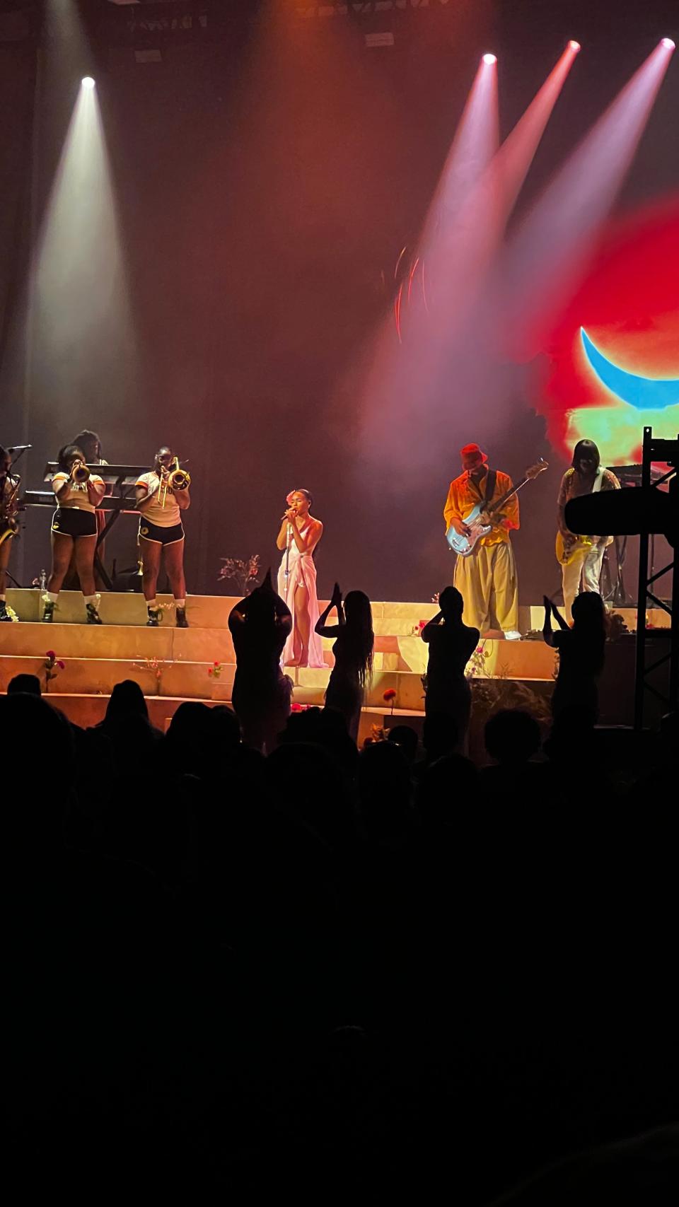 Janelle Monáe performs at the "Age of Pleasure" tour stop in Columbus, Ohio on Friday, Sept. 15.