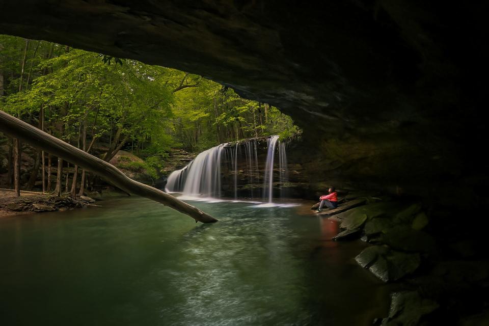 Princess Falls in McCreary County is one of the 17 waterfalls listed on The Kentucky Wildlands Waterfall Trail