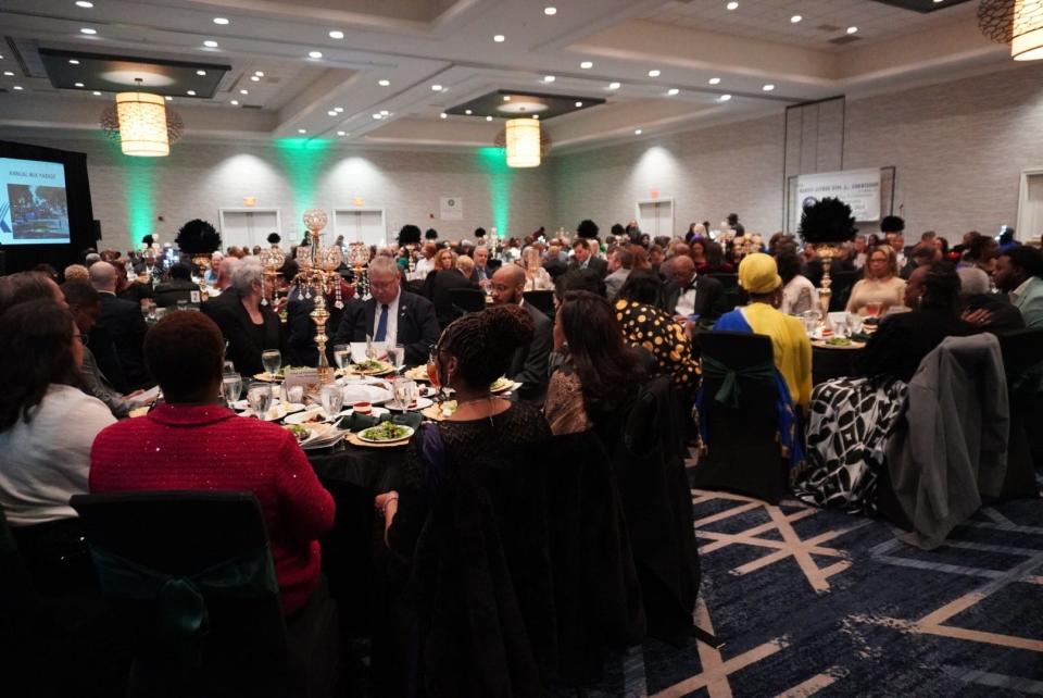 Hundreds of people attended the 2024 King Commission HOF Gala Sunday to kick-off King Celebration activities this year in Gainesville.
(Credit: Photo by Voleer Thomas, Gainesville)