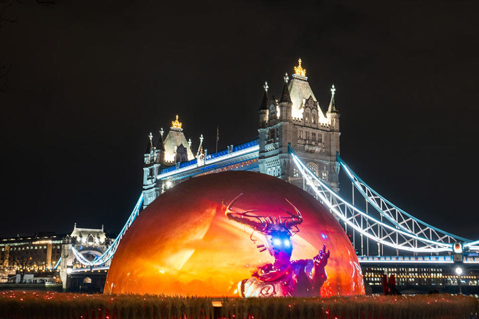 ‘Rebel Moon’ installation at London Tower