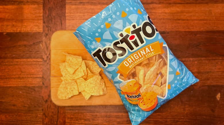 Bag of Tostitos Original tortilla chips 