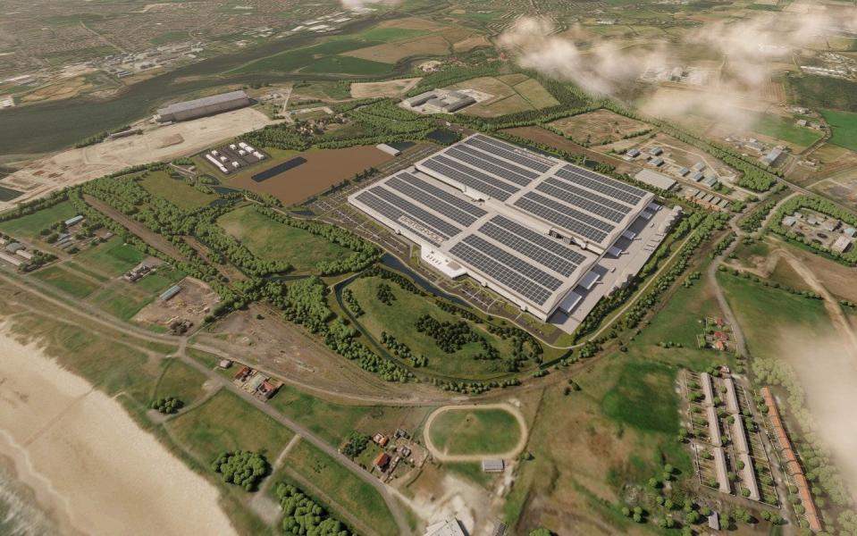 Планираната фабрика за електрични возила на Britishvolt во Блит во северна Англија - Britishvolt