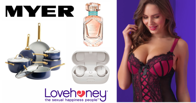 Weekend sales: Save up to 50% at Myer and Lovehoney