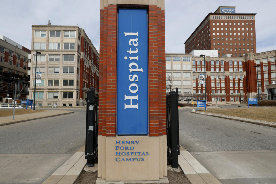 Henry Ford Hospital is among the medical facilities in Detroit bracing for an onslaught of COVID-19 patients. (Photo: ASSOCIATED PRESS)