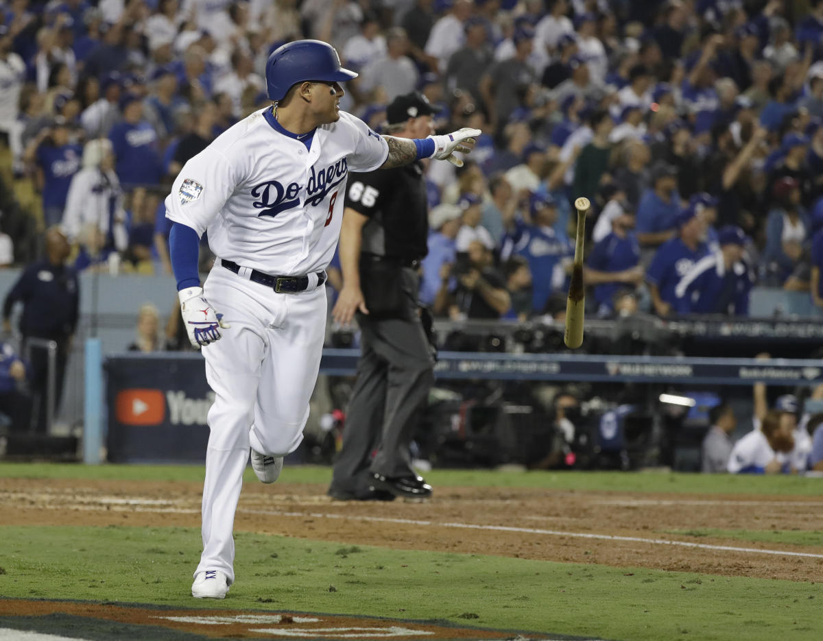 Dodgers' Manny Machado fined by MLB for kicking Brewers 1B