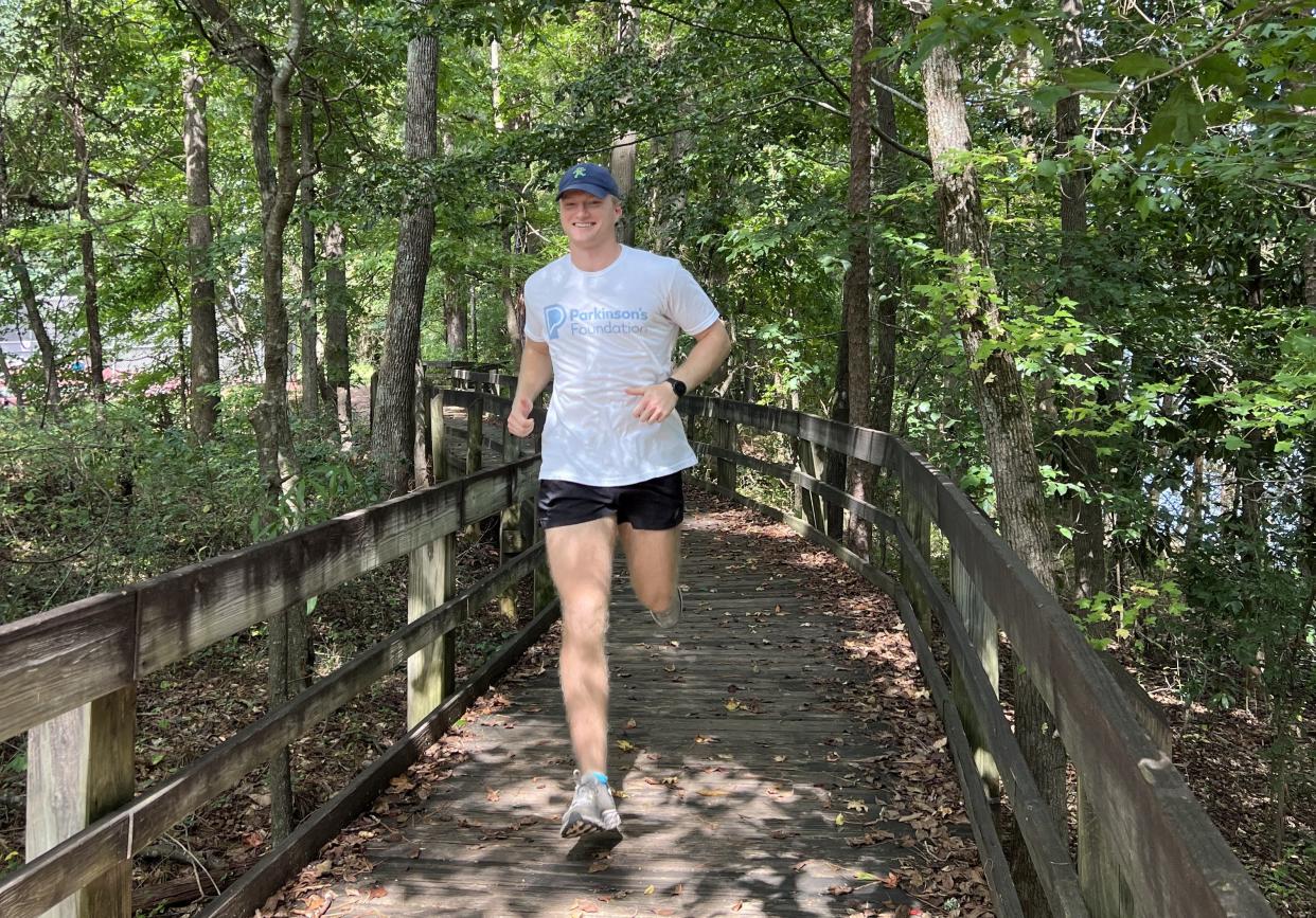 University of Georgia senior Christian Spence will run in an ultramarathon, a race about 31 miles long, on Dec. 16-17, 2023, as a fundraiser for Parkinson's Disease research and to honor his father, who has the disease.