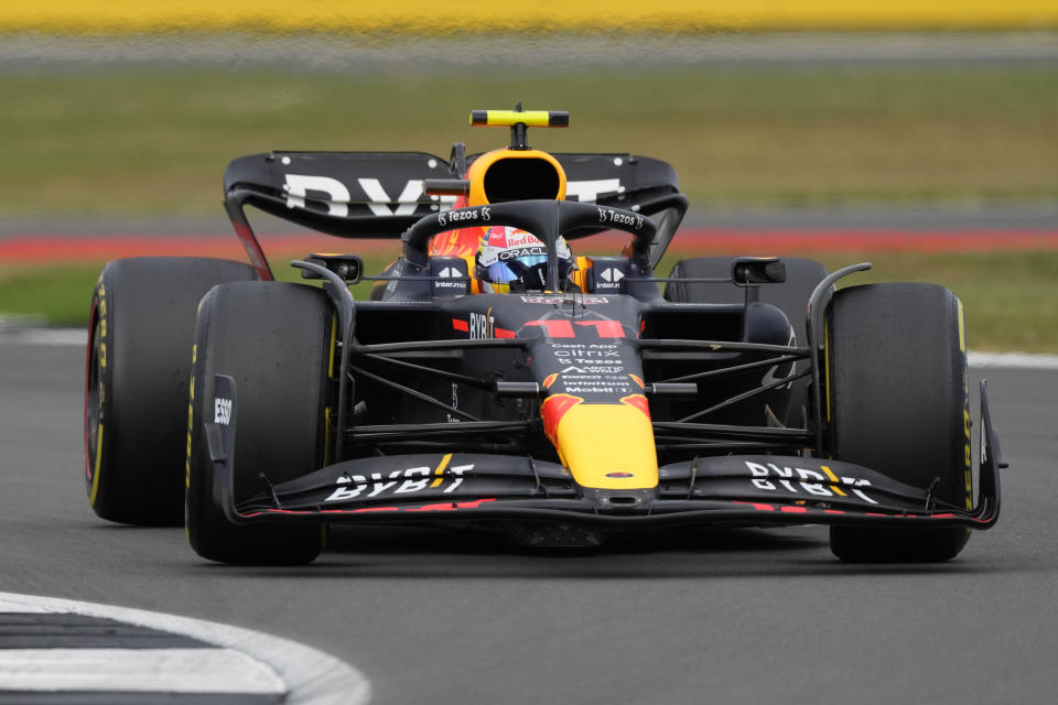 El piloto Sergio 'Checo' Pérez (AP Photo/Frank Augstein)