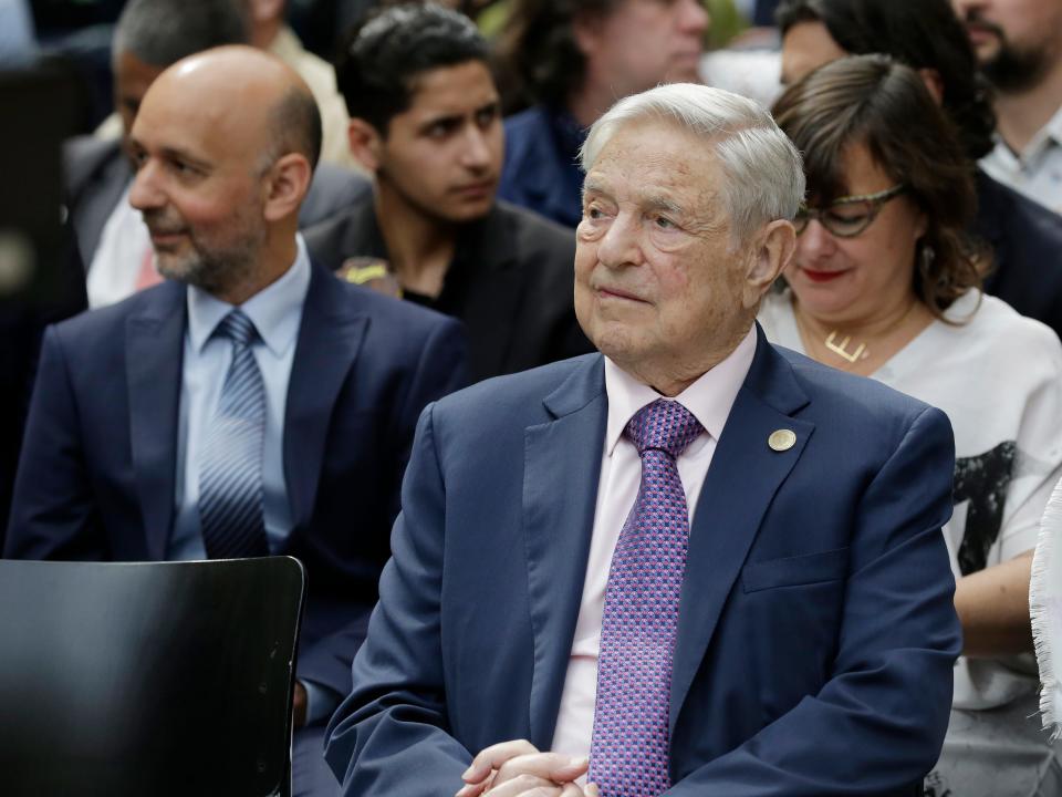 george soros smirk