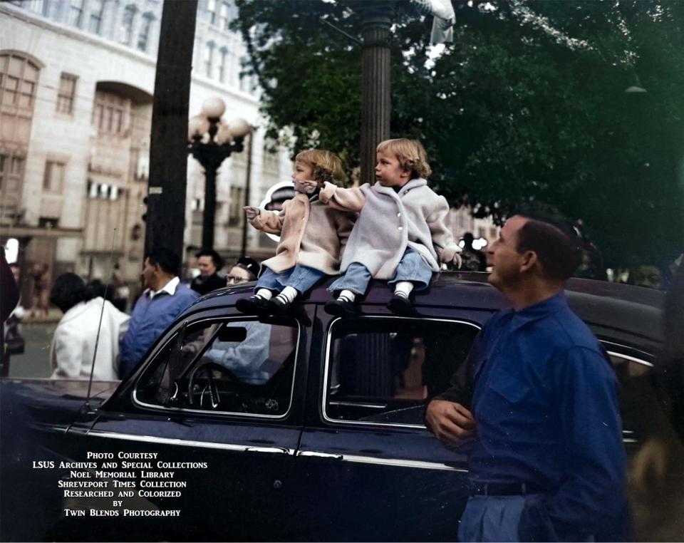 Historic photos from Northwest Louisiana Archives at LSUS of the Balloon Parade that use to ride in the streets of downtown Shreveport in the days following Thanksgiving