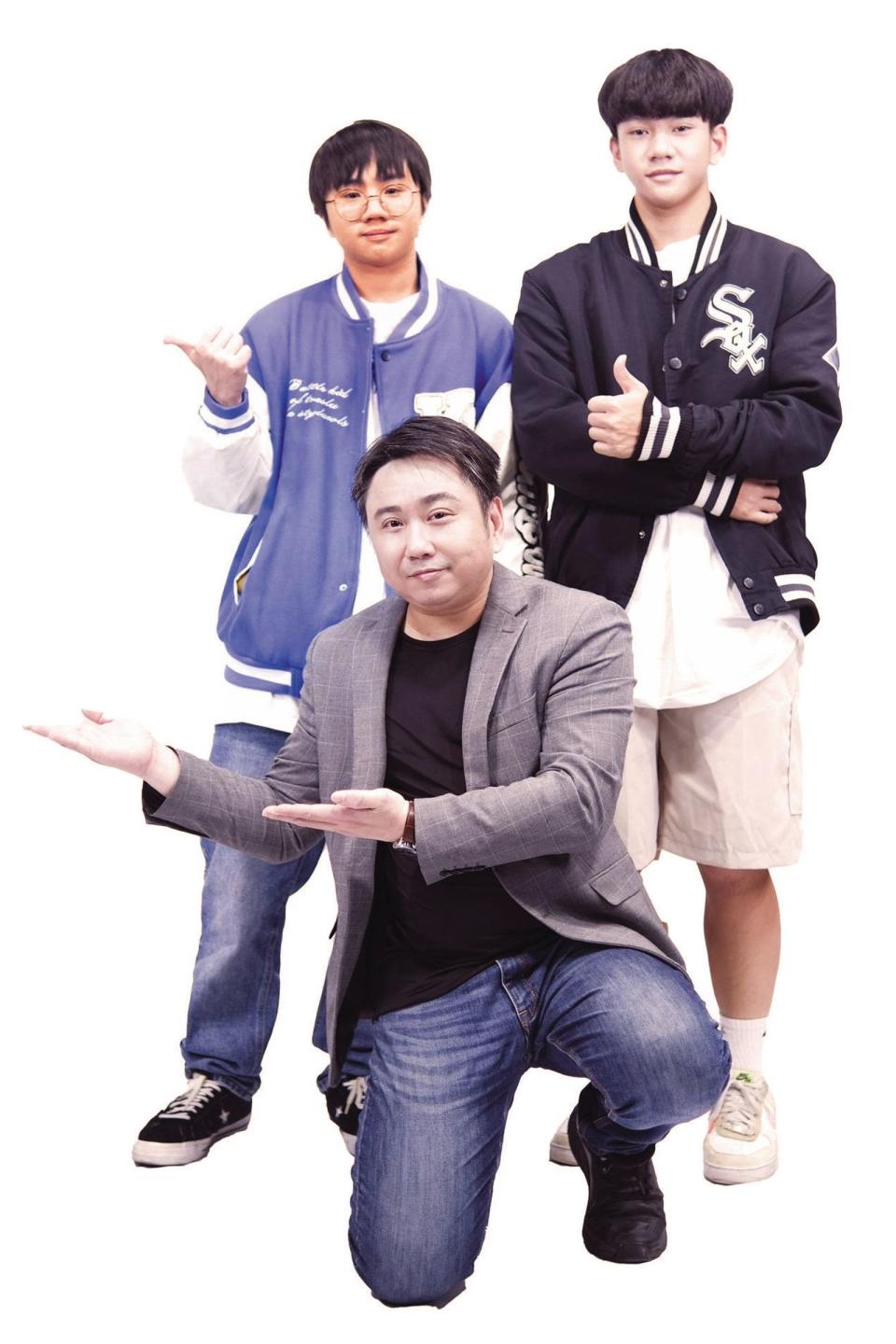 小小彬（左上）進入青春期後對演藝圈，較無興趣想專心學業。（彬彬正記國際有限公司提供）