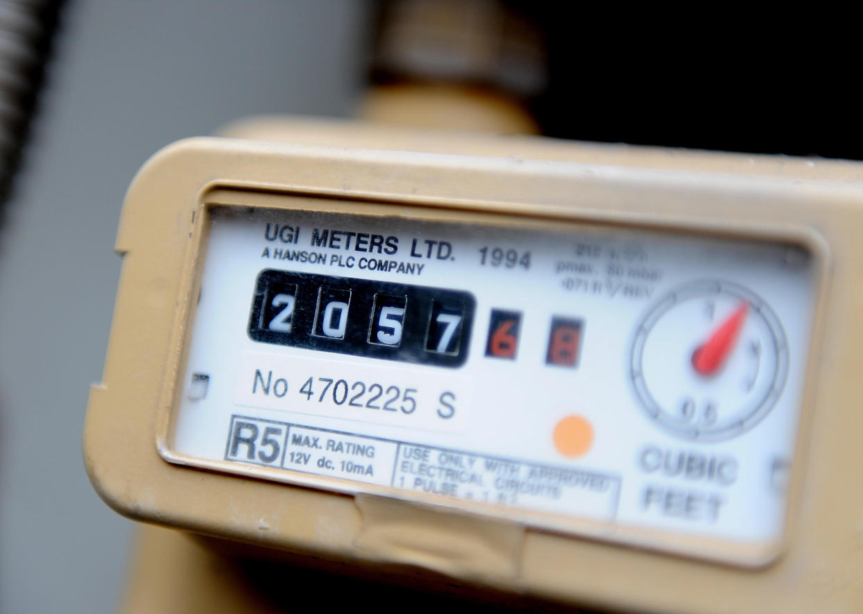 A tampered gas meter presents a danger to a home. (PA)