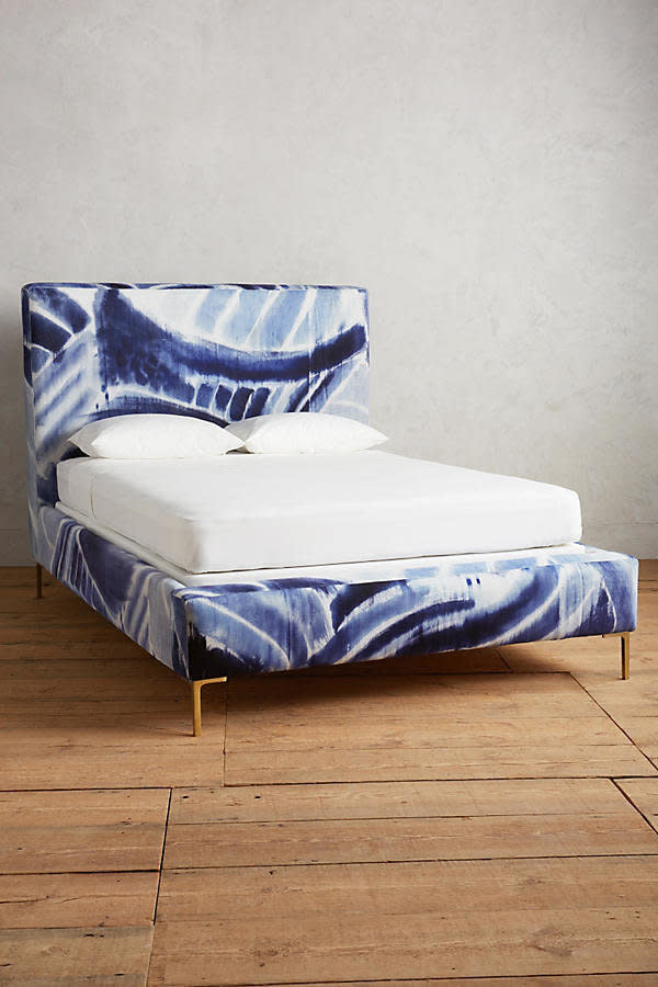 Get it <a href="https://www.anthropologie.com/shop/shibori-printed-edlyn-bed" target="_blank">here</a>.