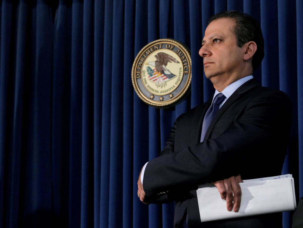 US Attorney Preet Bharara announced on Twitter he was fired after he failed to resign: Reuters