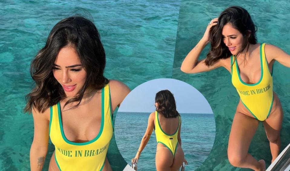 Bruna Biancardi surge de fio-dental e leva chamada por Neymar na web - Instagram, @brunabiancardi