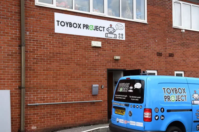 The Toy Box project's warehouse in Bedwas, Caerphilly