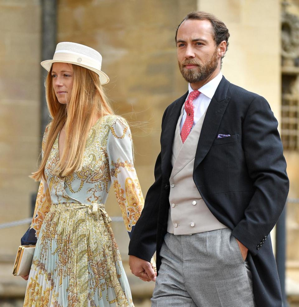 PHOTO: Alizee Thevenet and James Middleton attend the wedding of Lady Gabriella Windsor and Thomas Kingston at St George's Chapel, May 18, 2019, in Windsor, England.  (Max Mumby/Pool/Getty Images)