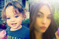 Actress Megan Fox posted a rare photo of her one-year-old son Bodhi. The 29-year-old actress captioned it: "Bodhi: Stunner. Clown. Unicorn." Bodhi looks like a spitting image between his mother and his father Brian Austin Green.