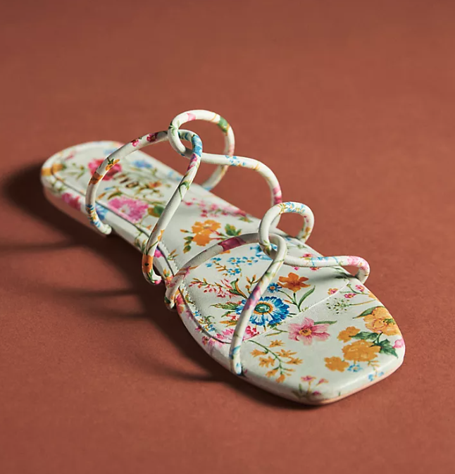 Maeve Strappy Sandals. Image via Anthropologie.