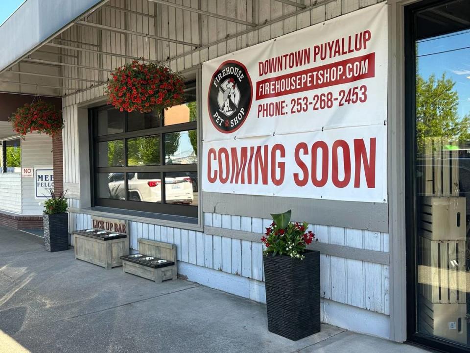 The owners of Firehouse Pet Shop at 203 W. Stewart expect to open their doors Monday, June 26, 2023.