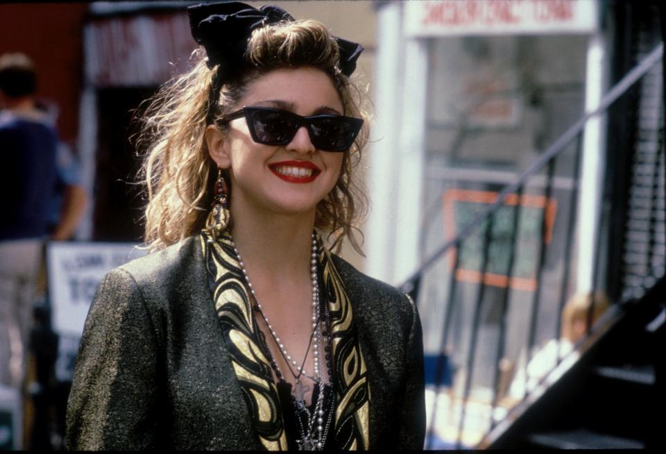 Madonna is Susan in the 1985 comedy ''Desperately Seeking Susan.''