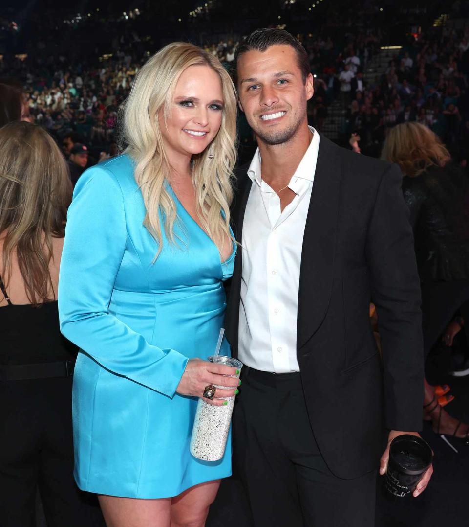 Miranda Lambert and Brendan McLoughlin on stage during the 2022 Billboard Music Awards held at the MGM Grand Garden Arena on May 15, 2022