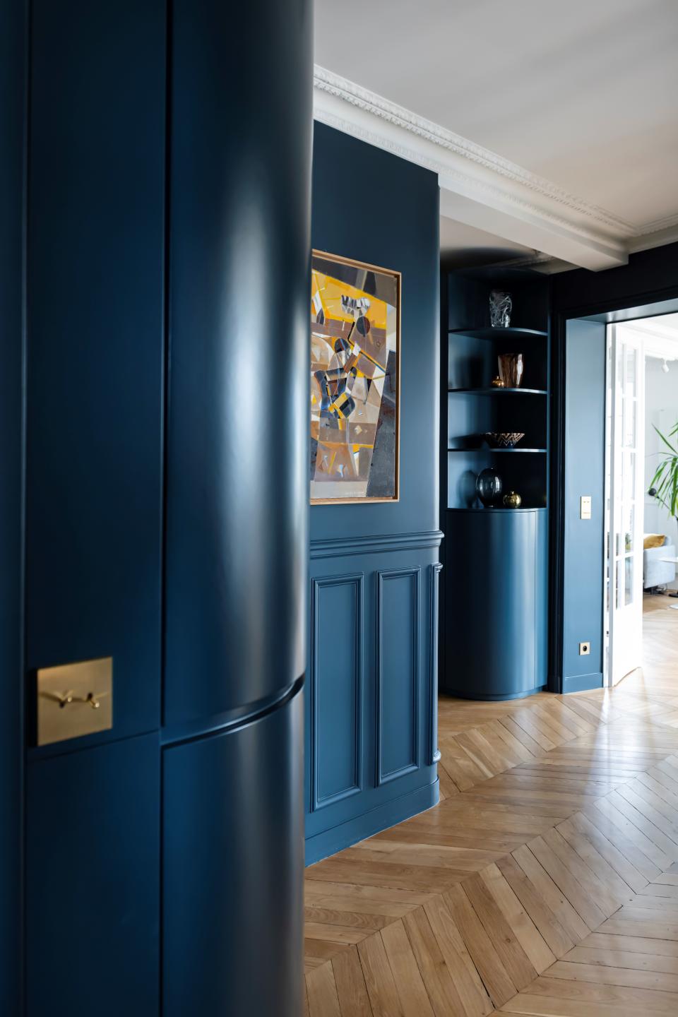 blue entryway