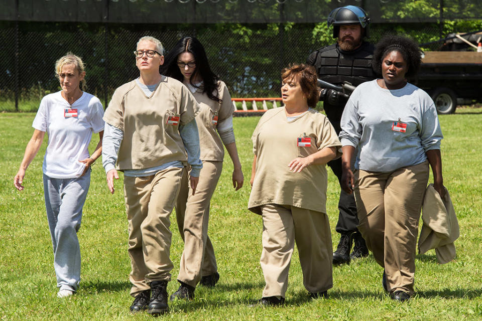 Constance Shulman, Lori Petty, Laura Prepon, Lin Tucci, Danielle Brooks