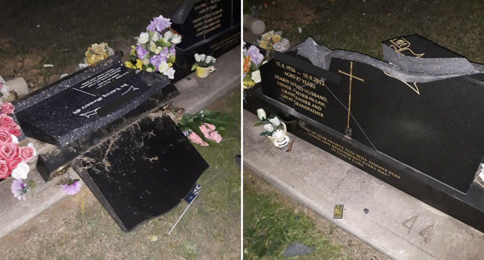 Police are investigating 36 gravestones which have been damaged at Sedgefield Cemetery on May 31.