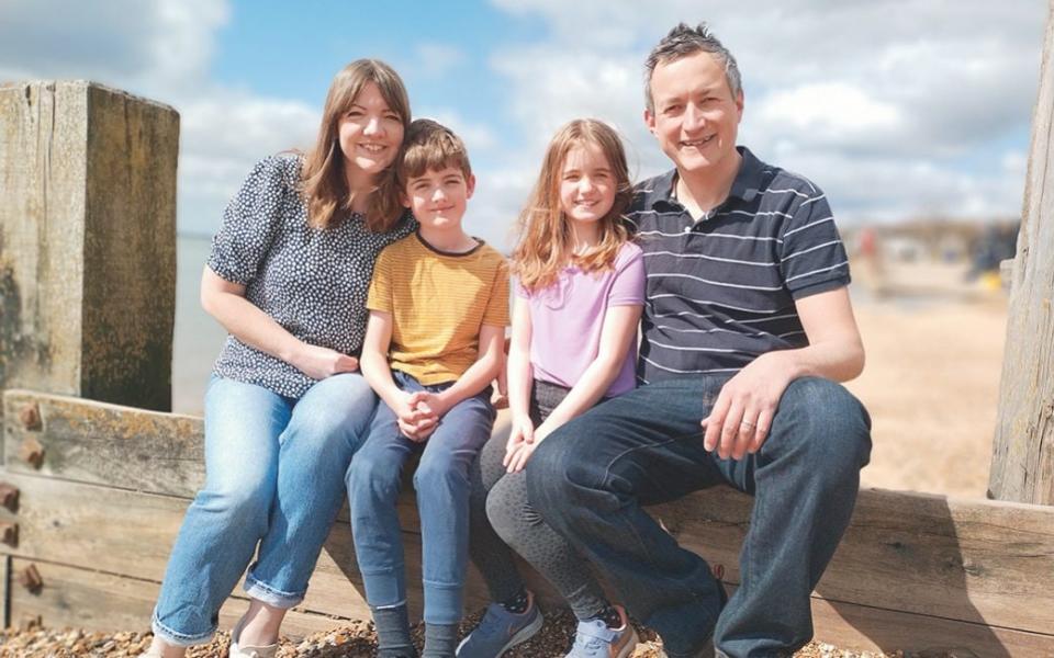 Charlotte and Nigel, with their children Sammy, nine, and Matilda, seven - Courtesy of Charlotte Northedge