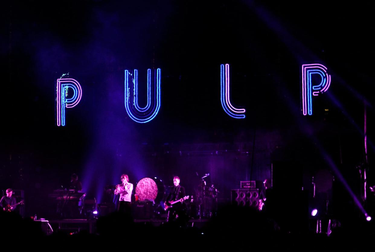 Le  groupe Pulp, en concert à Coachella en 2012. - Frazer Harrison - Getty Images North America - AFP