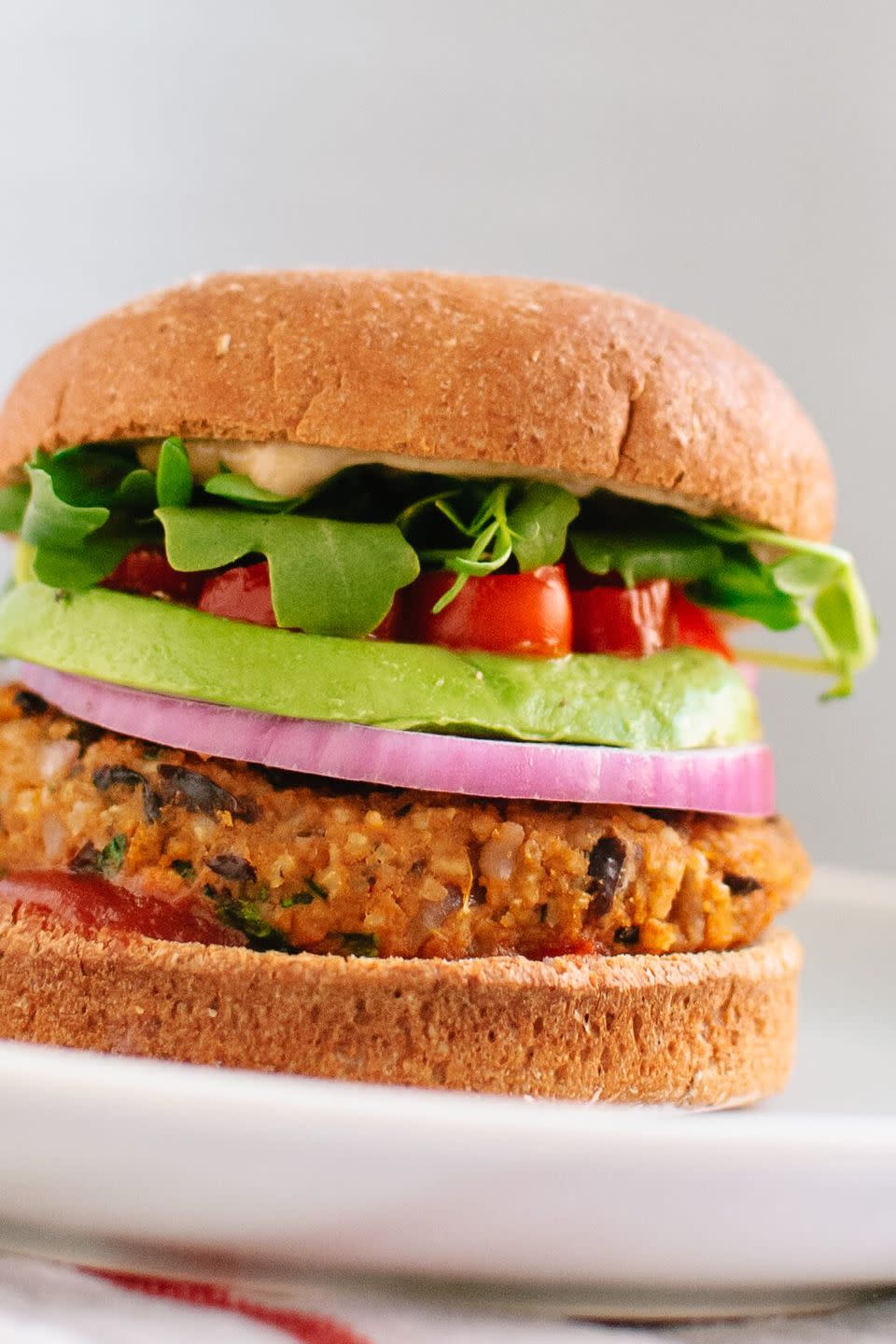 Sweet Potato And Black Bean Veggie Burger