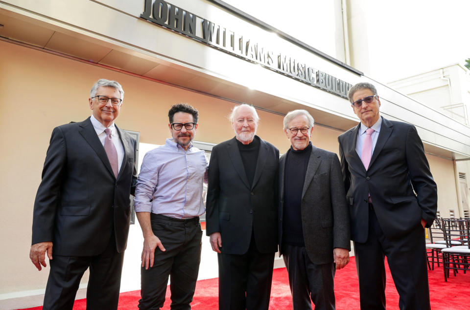 Tony Vinciquerra, J.J. Abrams, John Williams, Steven Spielberg and Tom Rothman