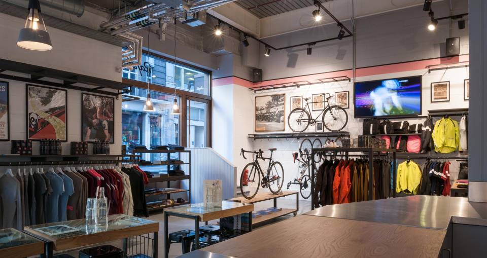 The inside of a Rapha “cycle club.” Source: Rapha