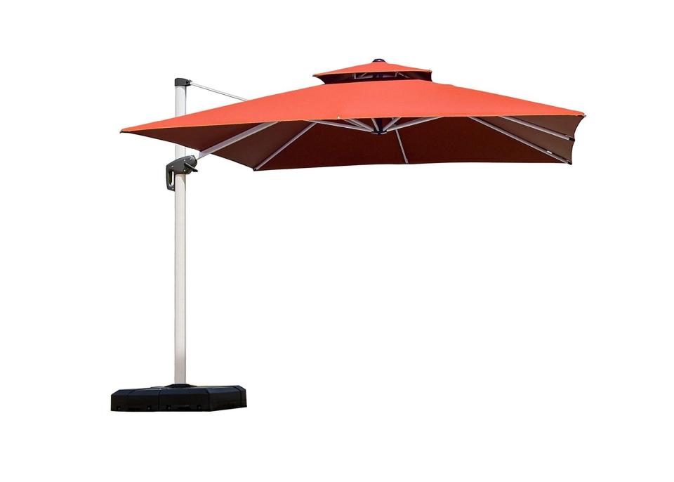 6) Purple Leaf 10-Foot Cantilever Umbrella