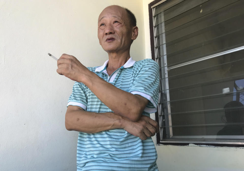 Fan Baolin, who served 17 years in prison and says he sneaked out of China last year to escape constant surveillance, poses during an interview in an undisclosed location and on an undisclosed date. The ruling Communist Party’s deadly 1989 crackdown on the Tiananmen Square pro-democracy protests never ended for Fan and others who still are watched by the party three decades later in an effort to erase the public memory of the protests. (AP photo)