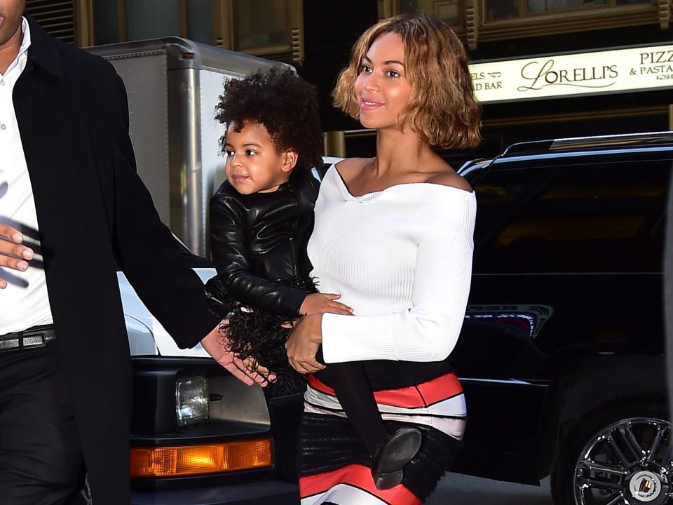 Beyoncé and Blue Ivy in New York City in 2014.