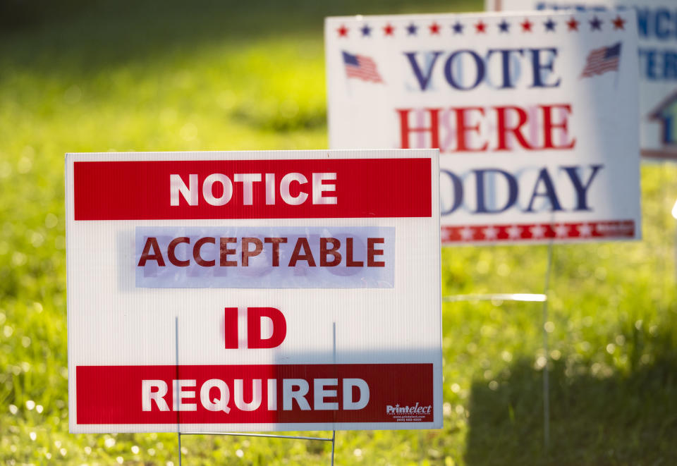 Election Day signs 