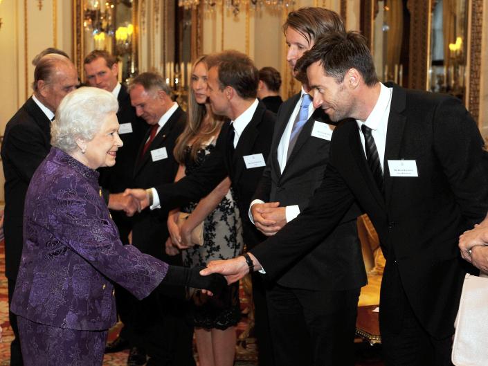 Hugh Jackman rencontre la reine Elizabeth