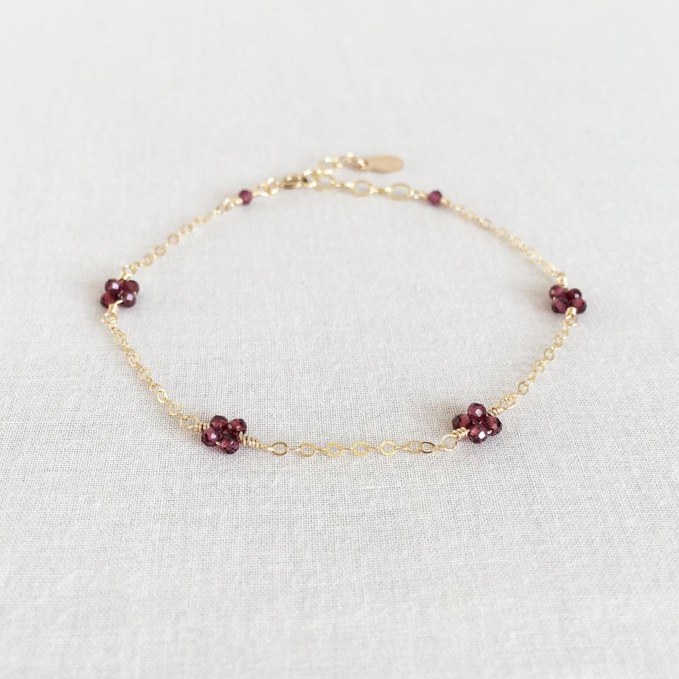 9) Mia Garnet Bracelet