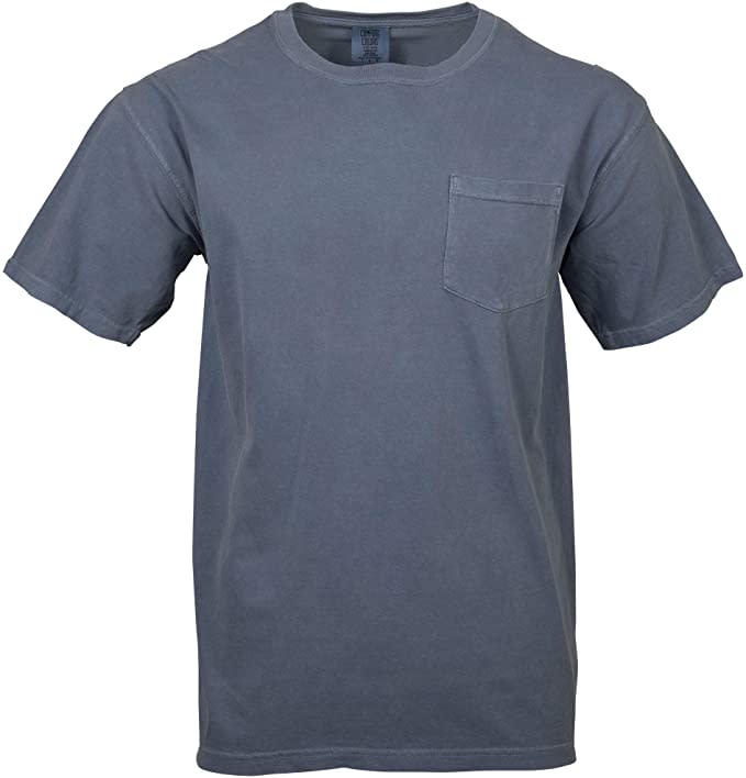 best cheap t shirt Comfort Colors Men's Adult Short Sleeve Pocket Tee