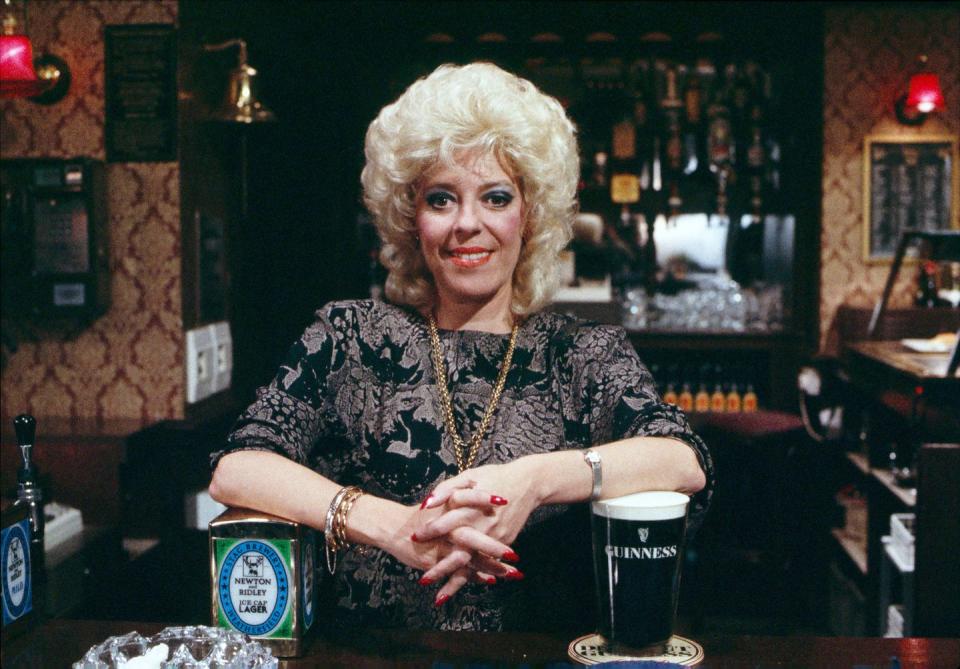 julie goodyear as bet lynch in coronation street