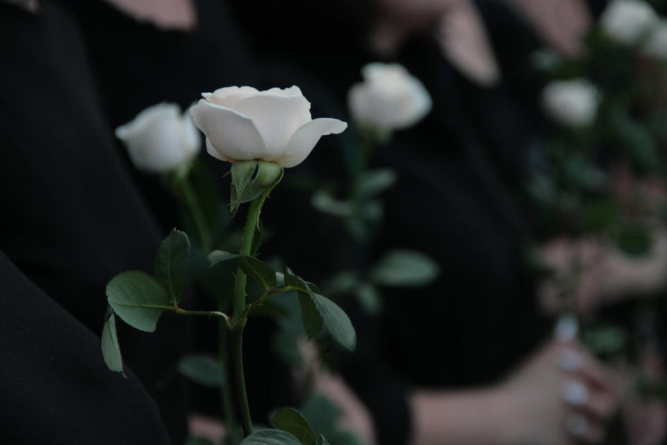 The Grammy’s could see the #MeToo protest continue with white roses [Photo: Getty]