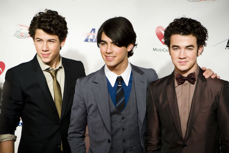 Jonas Brothers at the Grammy Auction in (February 2009).