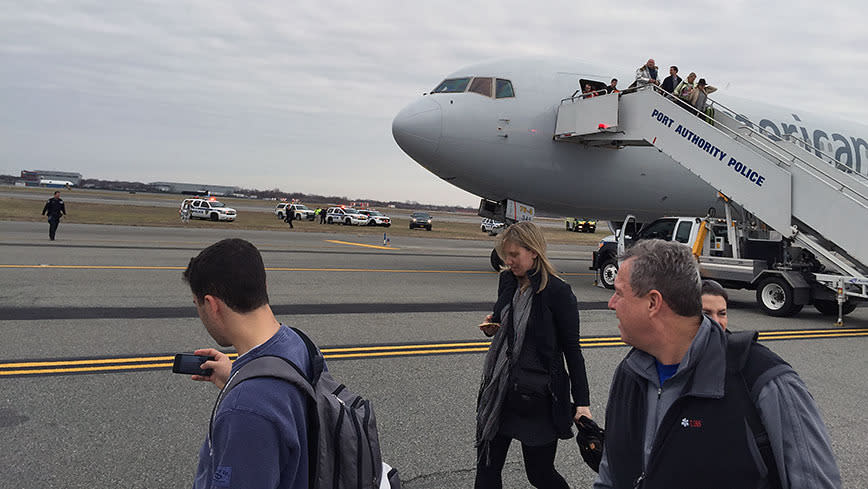 A bomb threat on a flight was found to be false. Photo: AP