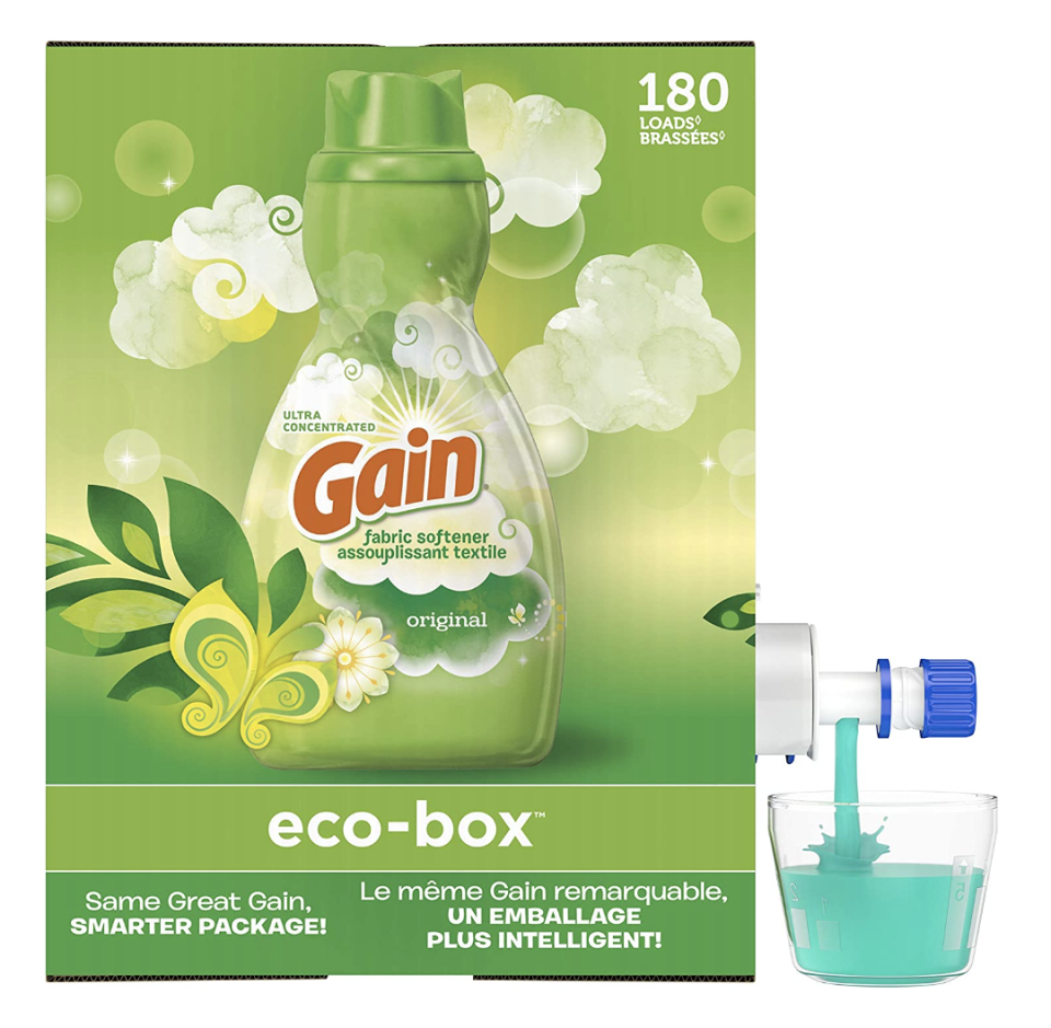 Gain Fabric Softener Liquid Eco-box (photo via Amazon)