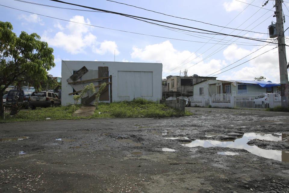 A home in Villa Hugo 2.&nbsp;Can&oacute;vanas, Puerto Rico. October 14, 2017.