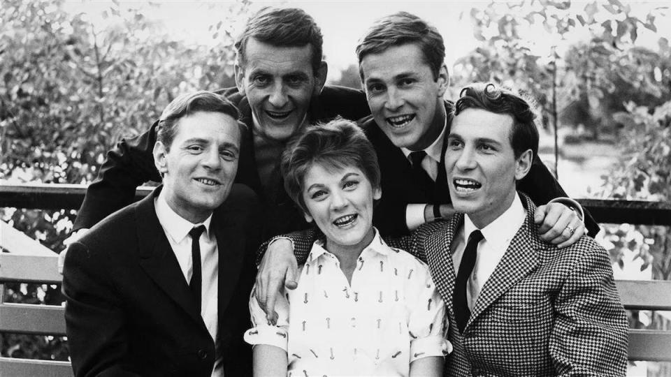 Claude Léveillée, Jacques Blanchet, Clémence DesRochers, Hervé Brousseau and Jean-Pierre Ferland on October 16, 1961.