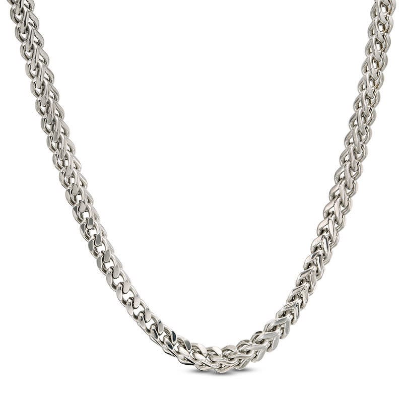 zales snake chain necklace for men in stainless steel
